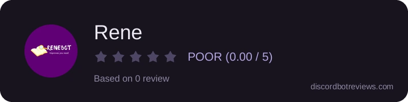 Rating widget preview for Rene