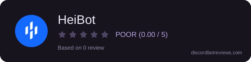 Rating widget preview for HeiBot