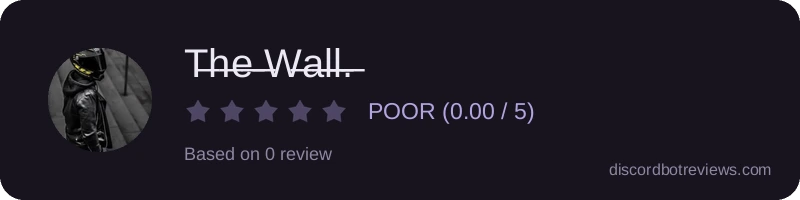 Rating banner for T̶h̶e̶ ̶W̶a̶l̶l̶.̶