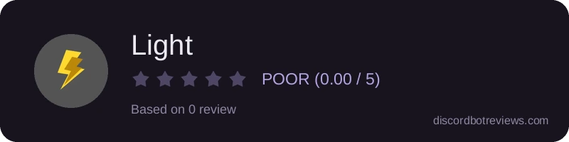 Rating widget preview for Light