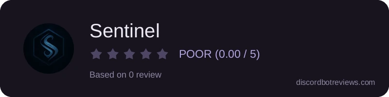 Rating widget preview for Sentinel