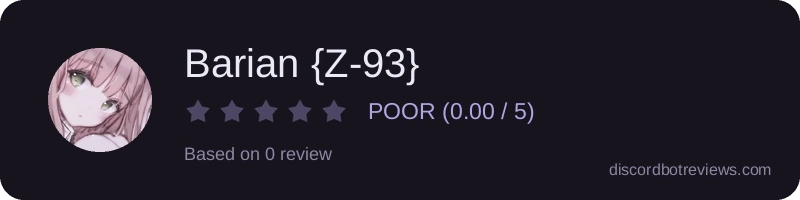 Rating widget preview for Barian {Z-93}