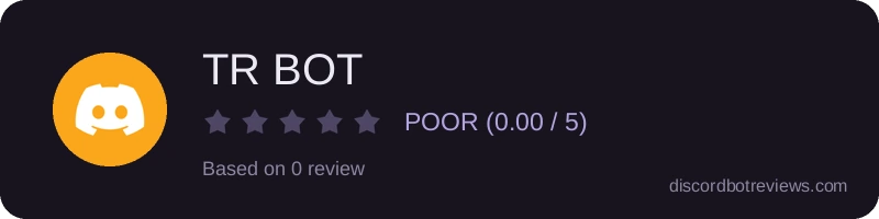 Rating widget preview for TR BOT