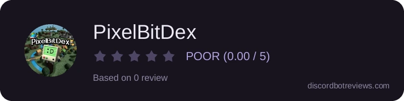 Rating widget preview for PixelBitDex