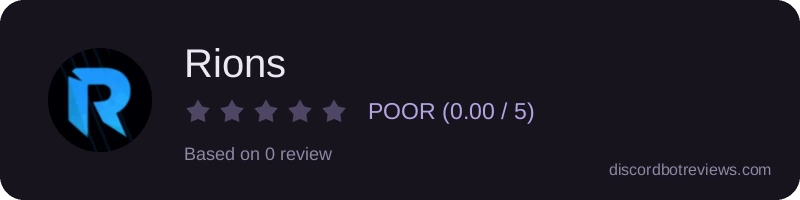 Rating widget preview for Rions