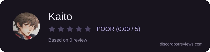 Rating widget preview for Kaito