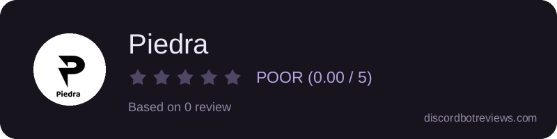 Rating widget preview for Piedra