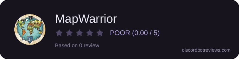Rating widget preview for MapWarrior