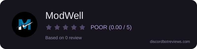 Rating widget preview for ModWell