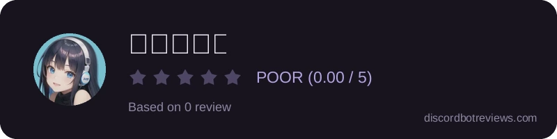 Rating widget preview for 音声ちゃん