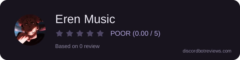 Rating widget preview for Eren Music