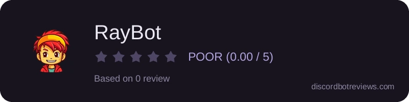 Rating widget preview for RayBot