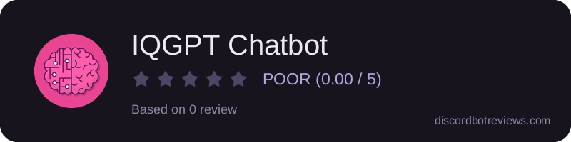 Rating widget preview for IQGPT Chatbot
