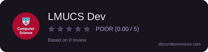 Rating widget preview for LMUCS Dev
