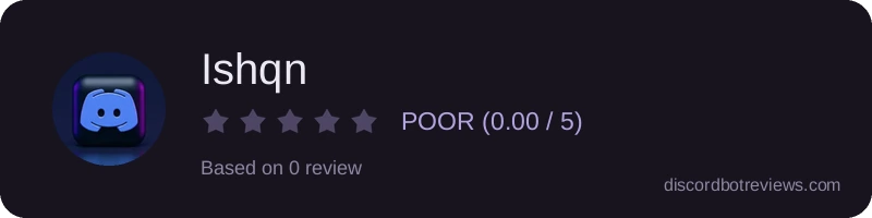 Rating widget preview for Ishqn 