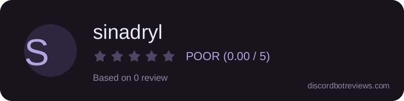 Rating banner for sinadryl