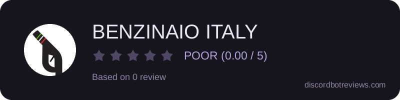 Rating widget preview for BENZINAIO ITALY