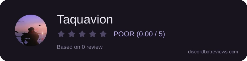 Rating widget preview for Taquavion