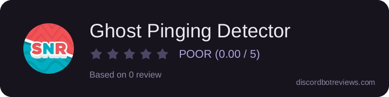 Rating widget preview for Ghost Pinging Detector