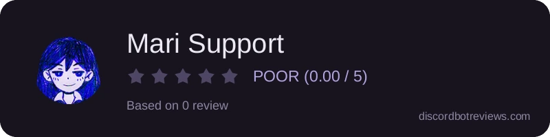 Rating widget preview for Mari Support