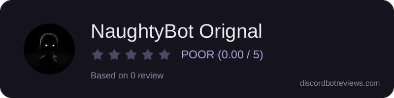 Rating widget preview for NaughtyBot Orignal