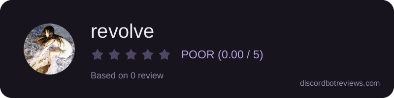 Rating widget preview for revolve