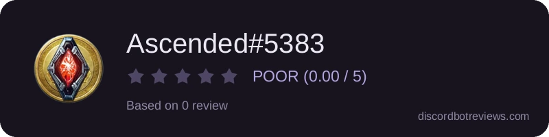 Rating widget preview for Ascended#5383
