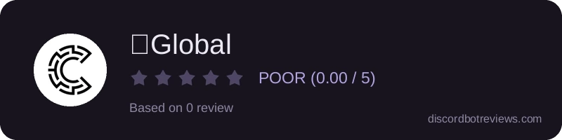 Rating widget preview for 🌐Global