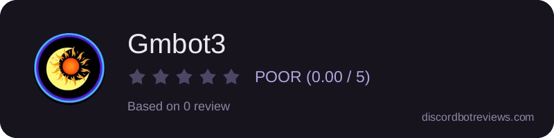 Rating widget preview for Gmbot3