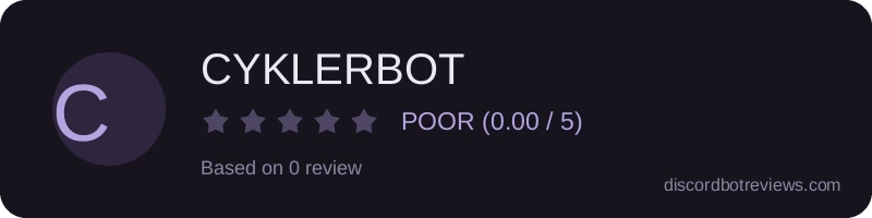 Rating widget preview for CYKLERBOT