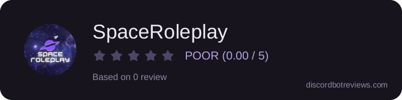 Rating widget preview for SpaceRoleplay