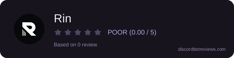 Rating widget preview for Rin