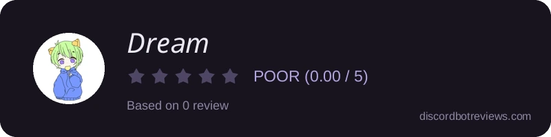 Rating widget preview for 𝐷𝑟𝑒𝑎𝑚
