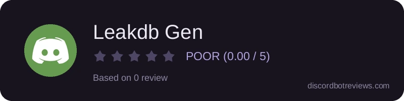 Rating widget preview for Leakdb Gen