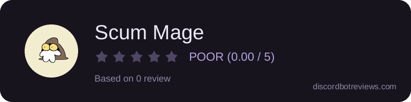 Rating widget preview for Scum Mage
