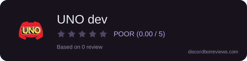 Rating widget preview for UNO dev
