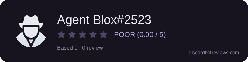 Rating widget preview for Agent Blox#2523