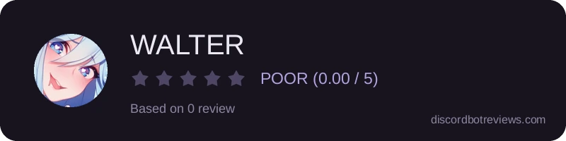 Rating widget preview for WALTER