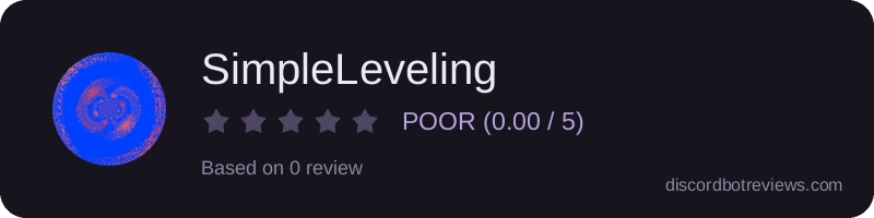 Rating widget preview for SimpleLeveling