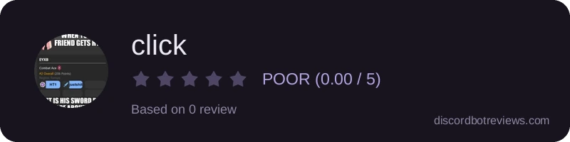 Rating widget preview for click