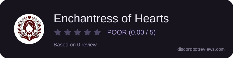 Rating widget preview for Enchantress of Hearts