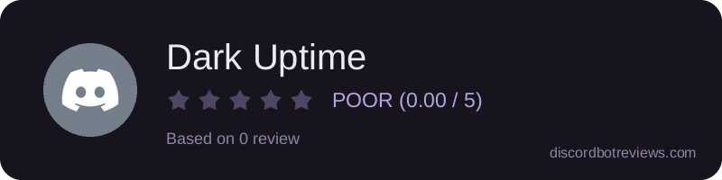 Rating widget preview for Dark Uptime