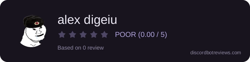Rating banner for alex digeiu