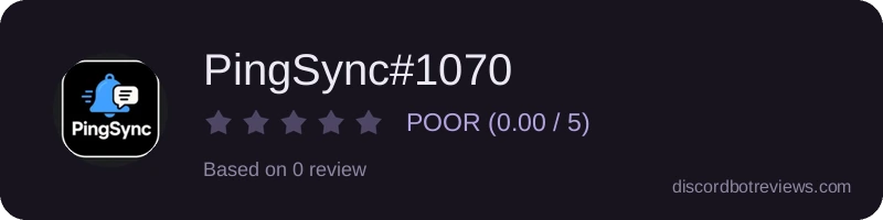 Rating widget preview for PingSync#1070