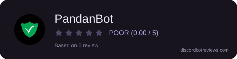 Rating widget preview for PandanBot