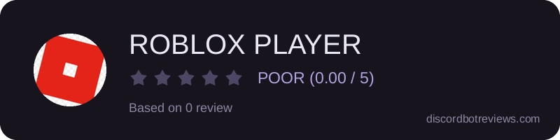 Rating widget preview for ROBLOX PLAYER