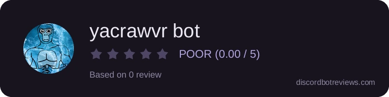 Rating widget preview for yacrawvr bot