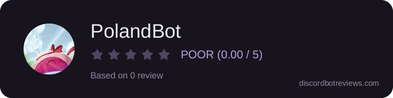 Rating widget preview for PolandBot
