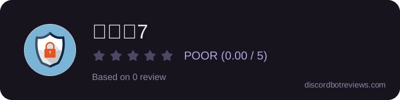 Rating widget preview for 𝑶𝑬𝑹7