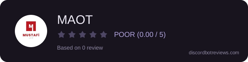 Rating widget preview for MAOT